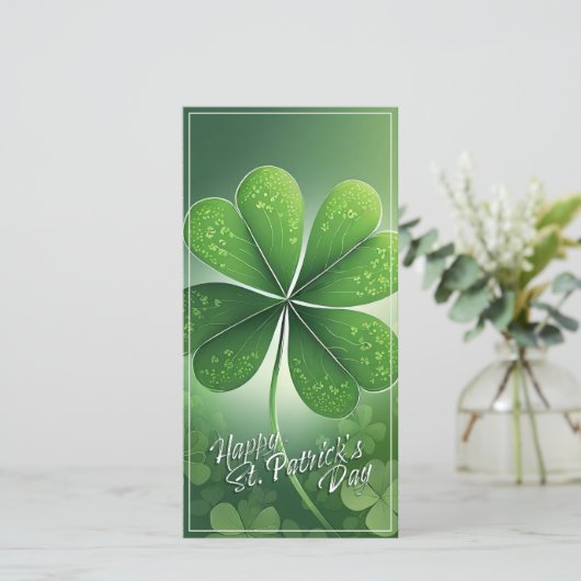 Grüne Kleeblätter Happy St. Patrick's Day (8) c (Stehend Vorderseite)