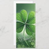 Grüne Kleeblätter Happy St. Patrick's Day (8) c (Vorne/Hinten)