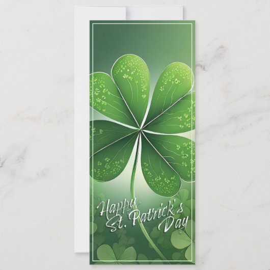 Grüne Kleeblätter Happy St. Patrick's Day (8) c (Vorderseite)