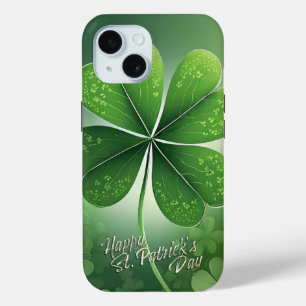 Grüne Kleeblätter Happy St. Patrick's Day (8) c Case-Mate iPhone Hülle