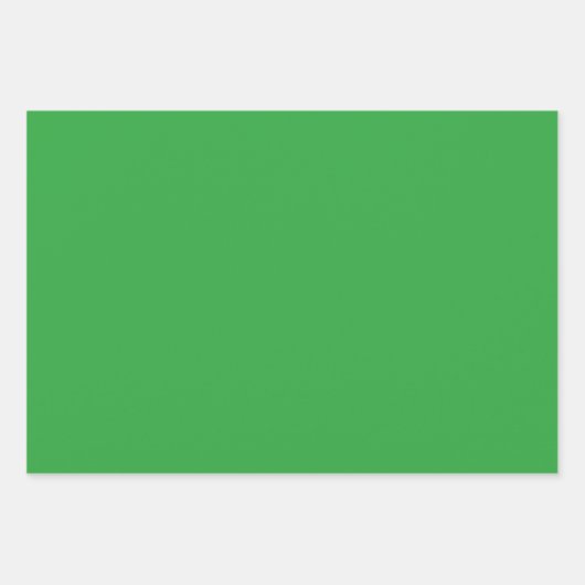 Grüne Kleeblätter & Läden Geschenkpapier Set (Vorderseite 2)