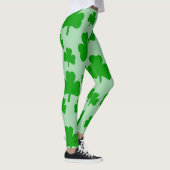 Grüne Kleeblätter Leggings (Rechts)