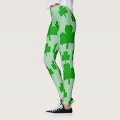Grüne Kleeblätter Leggings (Links)