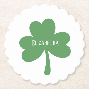 Grüne Kleeblätter St. Patrick's Day Benutzerdefini Untersetzer