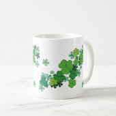 Grüne Kleeblätter und Tasse (VorderseiteRechts)