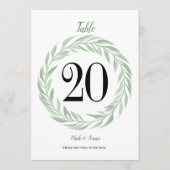 Grüne Kleider Hochzeitskarte & Menü Programm (Vorderseite)