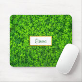 Grüne Kleidung mit IMITATEN Gold Foil Rahmen Mousepad (Mit Mouse)