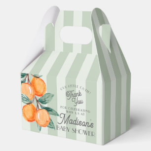 Grüne kleine Süsse auf dem Weg Citrus Baby Dusche Geschenkschachtel