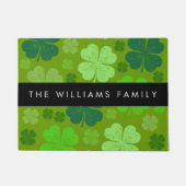 Grüne Knöchel, glückliche Knöpfe, Ihr Name Fußmatte (Vorderseite)