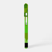 Grüne Knöchel, glückliche Knöpfe, Ihr Name iPhone 16 Hülle (Linke Seite)