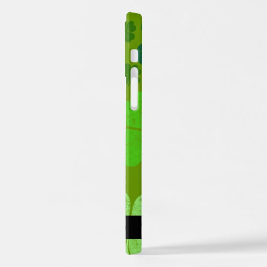 Grüne Knöchel, glückliche Knöpfe, Ihr Name iPhone Hülle (Linke Seite)