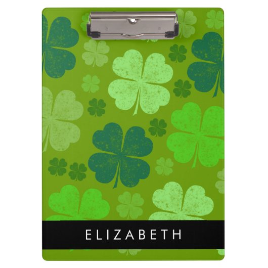 Grüne Knöchel, glückliche Knöpfe, Ihr Name Klemmbrett (Vorderseite)