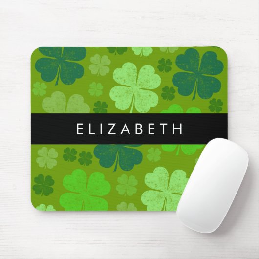 Grüne Knöchel, glückliche Knöpfe, Ihr Name Mousepad (Mit Mouse)