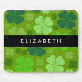 Grüne Knöchel, glückliche Knöpfe, Ihr Name Mousepad (Vorne)