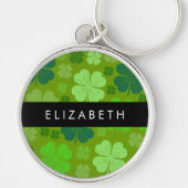 Grüne Knöchel, glückliche Knöpfe, Ihr Name Schlüsselanhänger (Vorne)