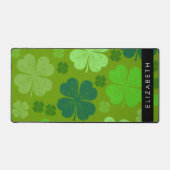 Grüne Knöchel, glückliche Knöpfe, Ihr Name Schreibtischunterlage (Vorderseite)