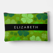 Grüne Knöchel, glückliche Knöpfe, Ihr Name Zubehörtasche (Rückseite)