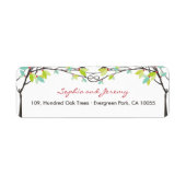 Grüne Knotted Liebe Trees Spring Wedding Address (Vorne)