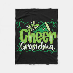 Grüne Kokette Pom Poms Schleife Cheer Oma G-ma Che Fleecedecke