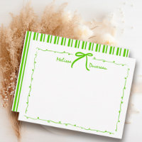 Grüne Kokette Preppy-Doodle-Schleife Tween/Teenage