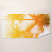 Grüne Kokospalmen Badehandtuch (Badehandtuch)