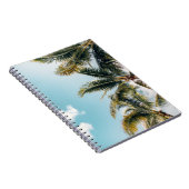 Grüne Kokospalmen Notizblock (Rechte Seite)