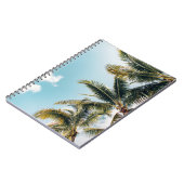 Grüne Kokospalmen Notizblock (Linke Seite)