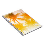 Grüne Kokospalmen Notizblock (Rechte Seite)