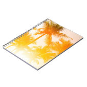 Grüne Kokospalmen Notizblock (Linke Seite)