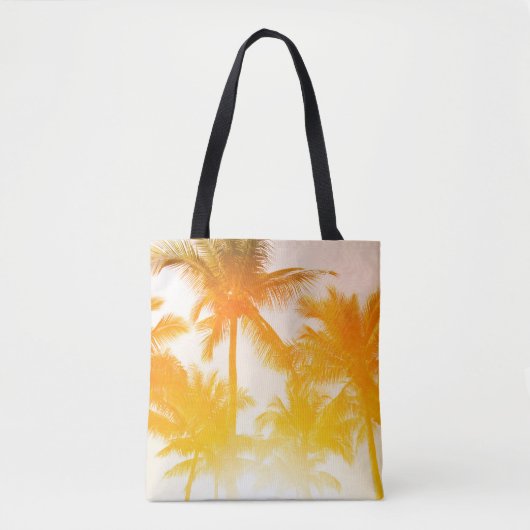 Grüne Kokospalmen Tasche (Vorderseite)