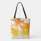 Grüne Kokospalmen Tasche (Rückseite)