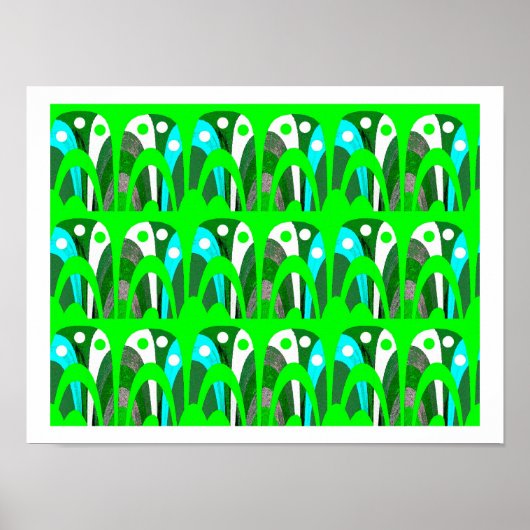 Grüne Kollektion Poster (Vorne)