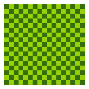 Grüne Kombination Classic Checkerboard von STaylor Fotodruck