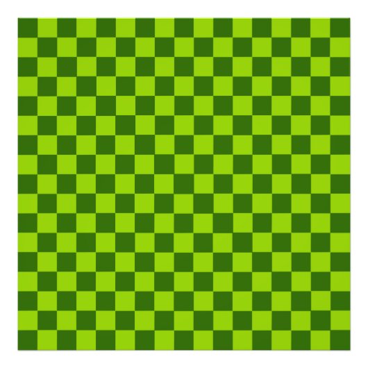 Grüne Kombination Classic Checkerboard von STaylor Fotodruck (Vorne)