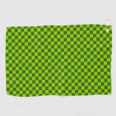 Grüne Kombination Classic Checkerboard von STaylor Golfhandtuch (Horizontal)