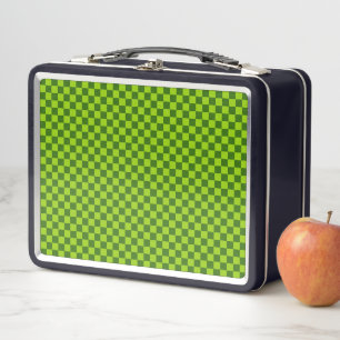 Grüne Kombination Classic Checkerboard von STaylor Metall Brotdose