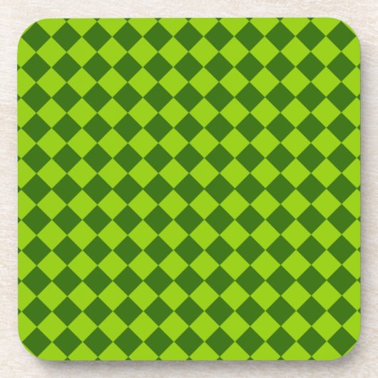 Grüne Kombination Diamantmuster von STaylor Getränkeuntersetzer (Vorderseite)
