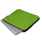 Grüne Kombination Diamantmuster von STaylor Laptopschutzhülle (Vorne Knopf)