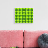 Grüne Kombination Diamantmuster von STaylor Leinwanddruck (Insitu (Wohnzimmer))