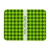 Grüne Kombination Diamantmuster von STaylor Magnet (Horizontal)