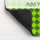 Grüne Kombination Diamantmuster von STaylor Mousepad (Ecke)