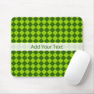 Grüne Kombination Diamantmuster von STaylor Mousepad
