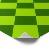 Grüne Kombination Diamantmuster von STaylor Poster (Ecke)