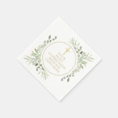 Grüne Kommunion Serviette (Ecke)