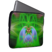 Grüne Komplexität Laptopschutzhülle (Vorne Rechts)