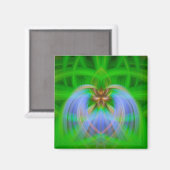 Grüne Komplexität Magnet (Vorderseite/Rückseite)