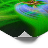 Grüne Komplexität Poster (Ecke)