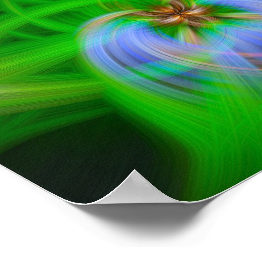 Grüne Komplexität Poster (Ecke)