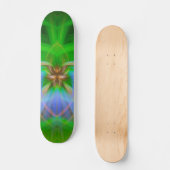 Grüne Komplexität Skateboard (Vorderseite)