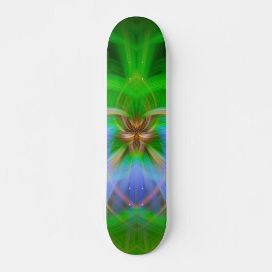 Grüne Komplexität Skateboard (Vorne)